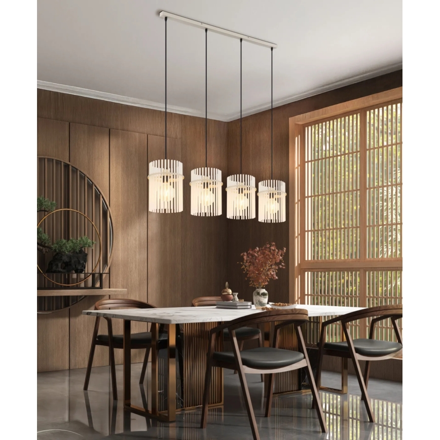 Globo - Κρεμαστό φωτιστικό με καλώδιο ανάρτησης 4xE27/60W/230V