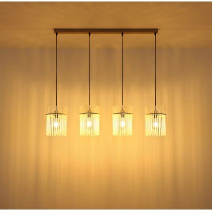 Globo - Κρεμαστό φωτιστικό με καλώδιο ανάρτησης 4xE27/60W/230V