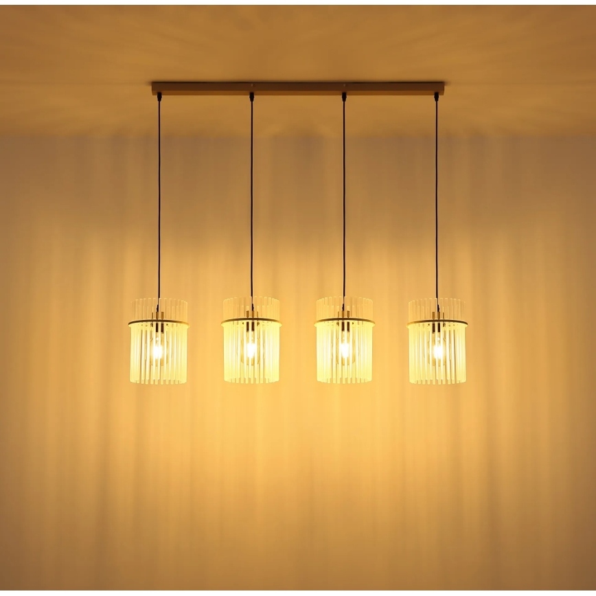 Globo - Κρεμαστό φωτιστικό με καλώδιο ανάρτησης 4xE27/60W/230V