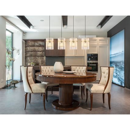 Globo - Κρεμαστό φωτιστικό οροφής 4xE27/60W/230V χρυσό