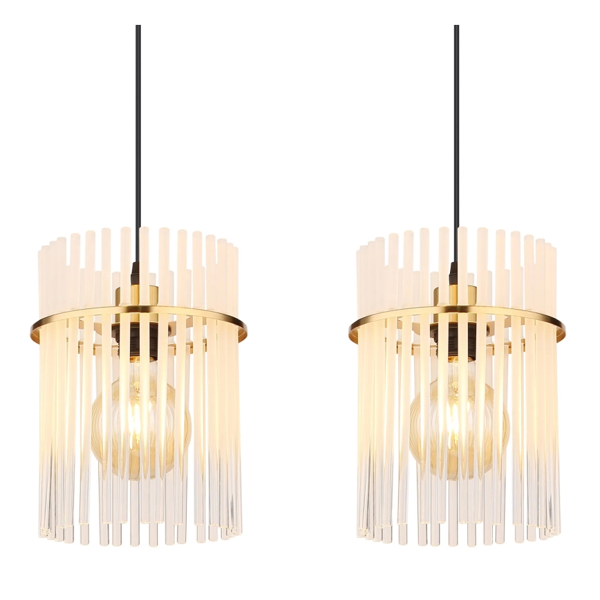 Globo - Κρεμαστό φωτιστικό οροφής 4xE27/60W/230V χρυσό