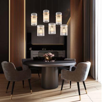Globo - Κρεμαστό φωτιστικό με καλώδιο 6xE27/60W/230V, χρυσό