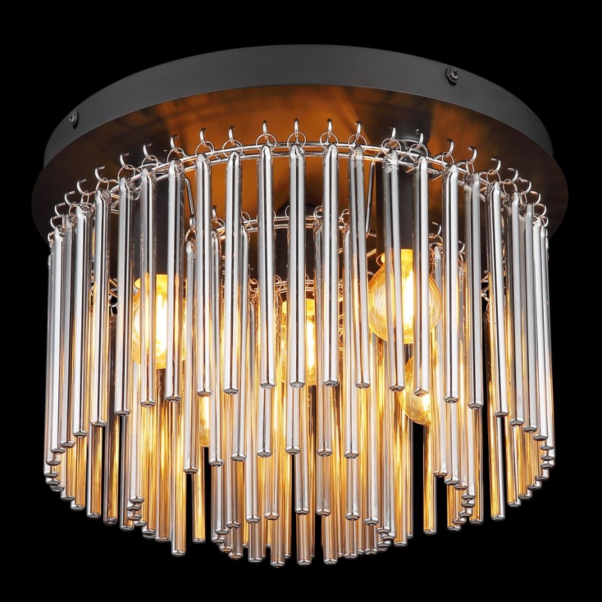 Globo - Πλαφονιέρα οροφής 5xE14/40W/230V διάμετρος 32 cm μαύρο