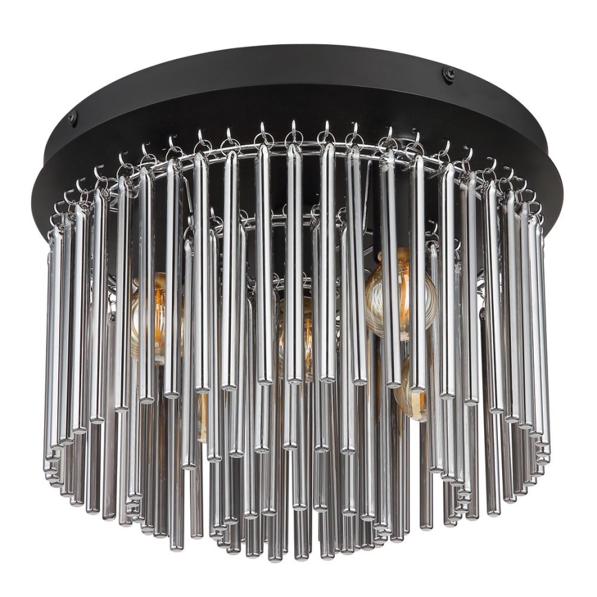 Globo - Πλαφονιέρα οροφής 5xE14/40W/230V διάμετρος 32 cm μαύρο
