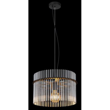 Globo - Κρεμαστό φωτιστικό οροφής 1xE27/60W/230V διάμετρος 40 cm μαύρο
