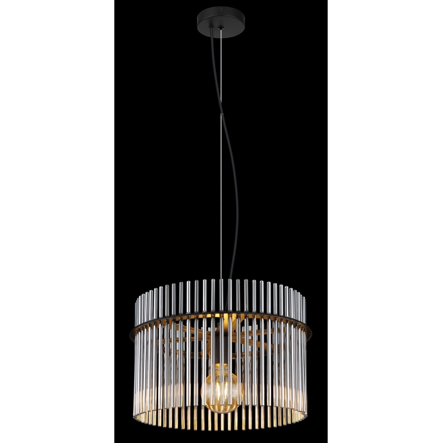 Globo - Κρεμαστό φωτιστικό οροφής 1xE27/60W/230V διάμετρος 40 cm μαύρο