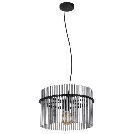 Globo - Κρεμαστό φωτιστικό οροφής 1xE27/60W/230V διάμετρος 40 cm μαύρο