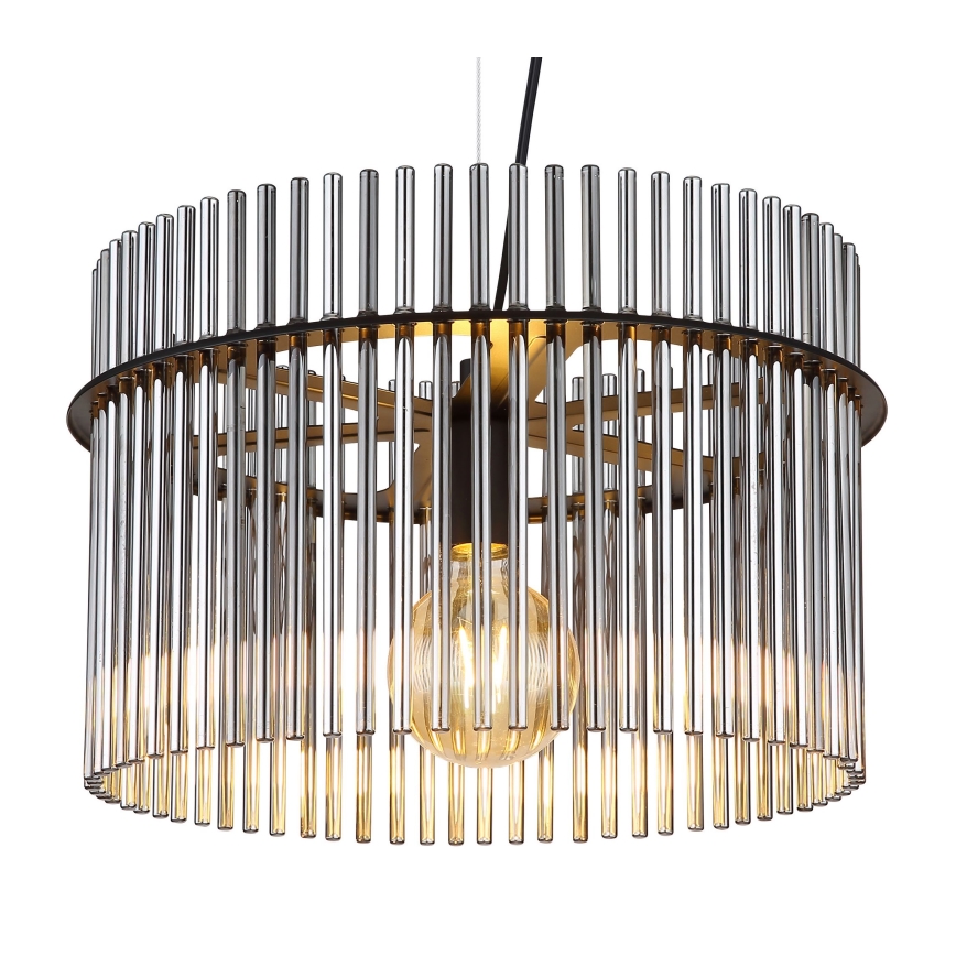 Globo - Κρεμαστό φωτιστικό οροφής 1xE27/60W/230V διάμετρος 40 cm μαύρο