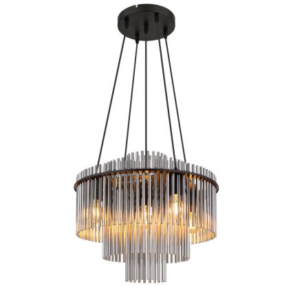 Globo - Κρεμαστό φωτιστικό με καλώδιο 5xE27/60W/230V μαύρο