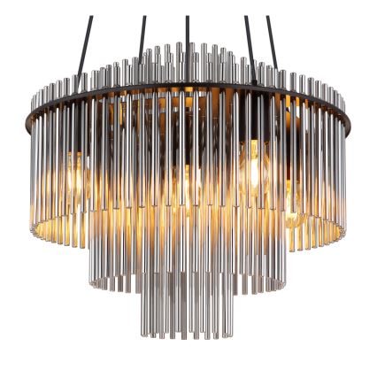 Globo - Κρεμαστό φωτιστικό με καλώδιο 5xE27/60W/230V μαύρο