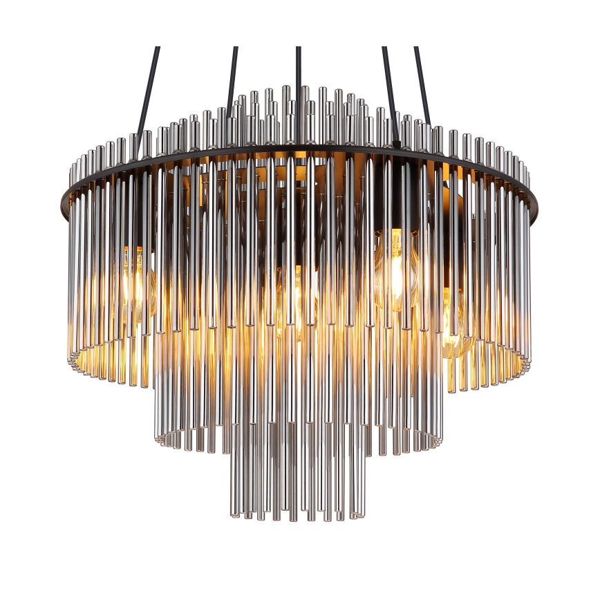 Globo - Κρεμαστό φωτιστικό με καλώδιο 5xE27/60W/230V μαύρο