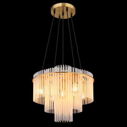 Globo - Κρεμαστό φωτιστικό με καλώδιο 5xE27/60W/230V, χρυσό