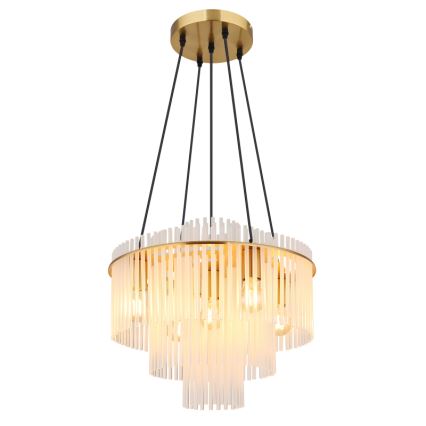 Globo - Κρεμαστό φωτιστικό με καλώδιο 5xE27/60W/230V, χρυσό