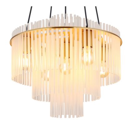 Globo - Κρεμαστό φωτιστικό με καλώδιο 5xE27/60W/230V, χρυσό