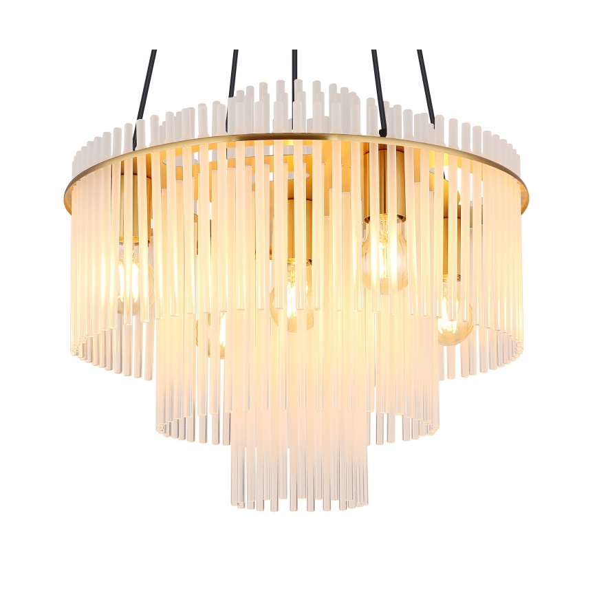 Globo - Κρεμαστό φωτιστικό με καλώδιο 5xE27/60W/230V, χρυσό