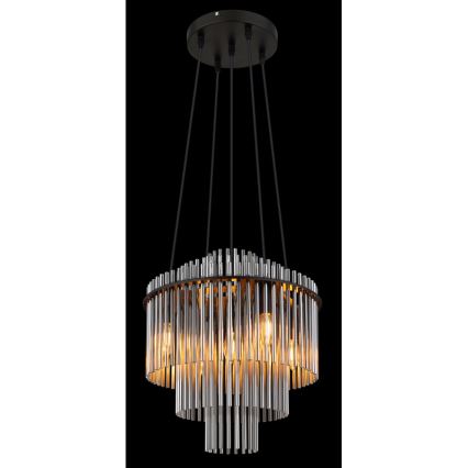 Globo - Κρεμαστό φωτιστικό οροφής 5xE14/40W/230V μαύρο