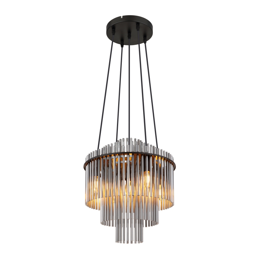 Globo - Κρεμαστό φωτιστικό οροφής 5xE14/40W/230V μαύρο