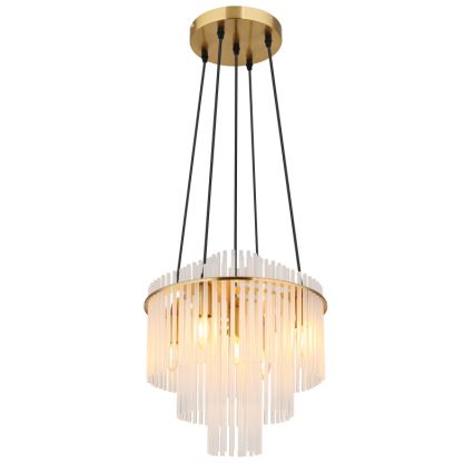 Globo - Κρεμαστό φωτιστικό οροφής 5xE14/40W/230V χρυσό