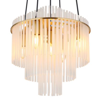 Globo - Κρεμαστό φωτιστικό οροφής 5xE14/40W/230V χρυσό