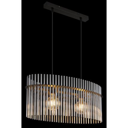 Globo - Κρεμαστό φωτιστικό οροφής 2xE27/60W/230V μαύρο