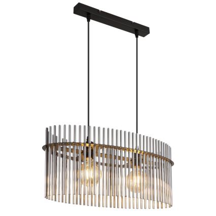 Globo - Κρεμαστό φωτιστικό οροφής 2xE27/60W/230V μαύρο