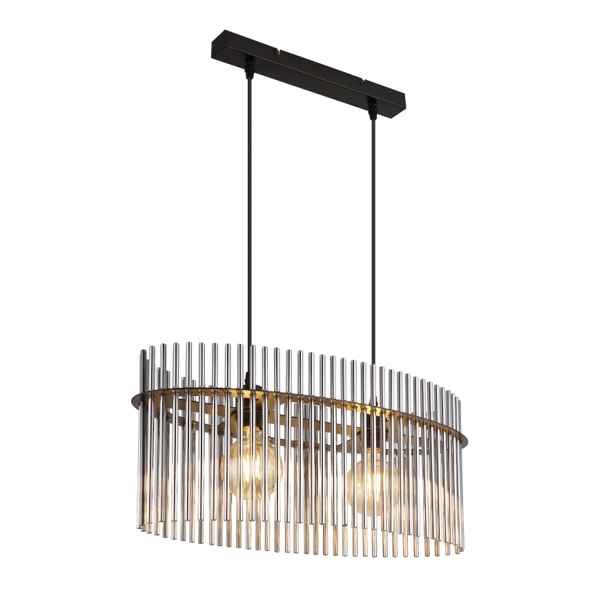 Globo - Κρεμαστό φωτιστικό οροφής 2xE27/60W/230V μαύρο