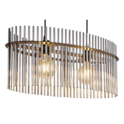 Globo - Κρεμαστό φωτιστικό οροφής 2xE27/60W/230V μαύρο
