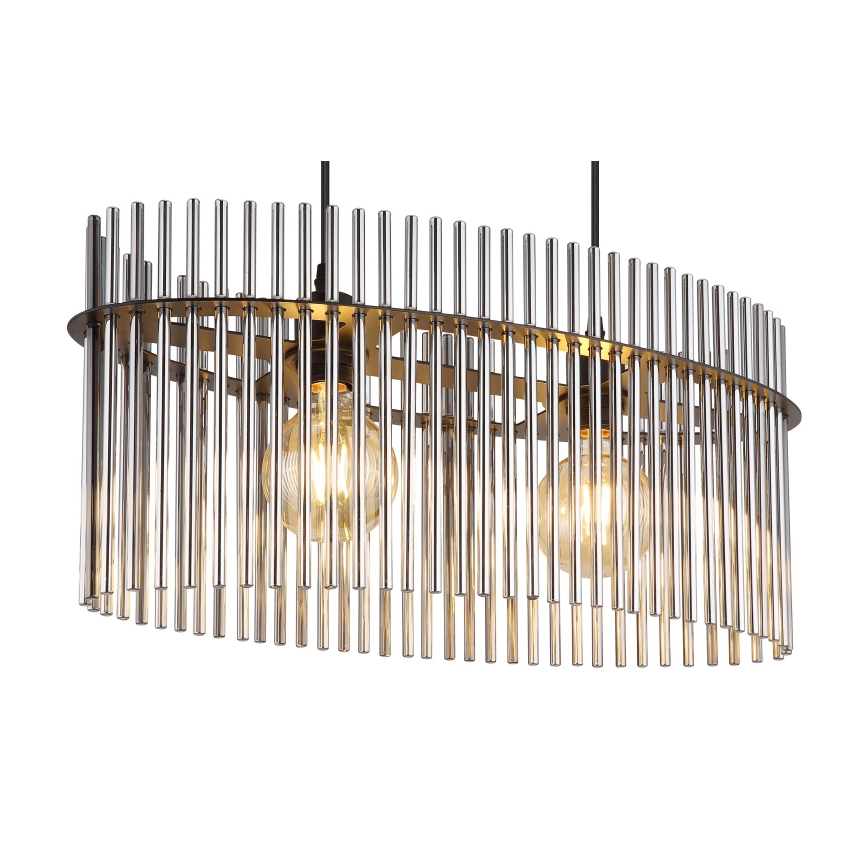 Globo - Κρεμαστό φωτιστικό οροφής 2xE27/60W/230V μαύρο