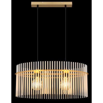 Globo - Κρεμαστό φωτιστικό οροφής 2xE27/60W/230V χρυσό