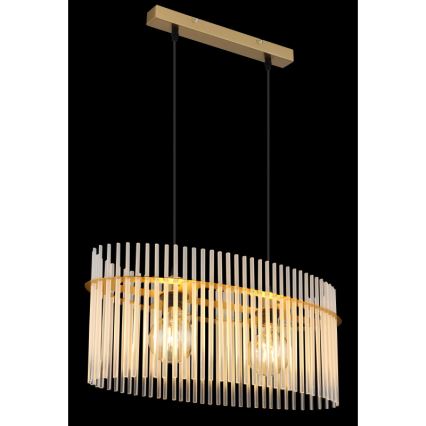 Globo - Κρεμαστό φωτιστικό οροφής 2xE27/60W/230V χρυσό