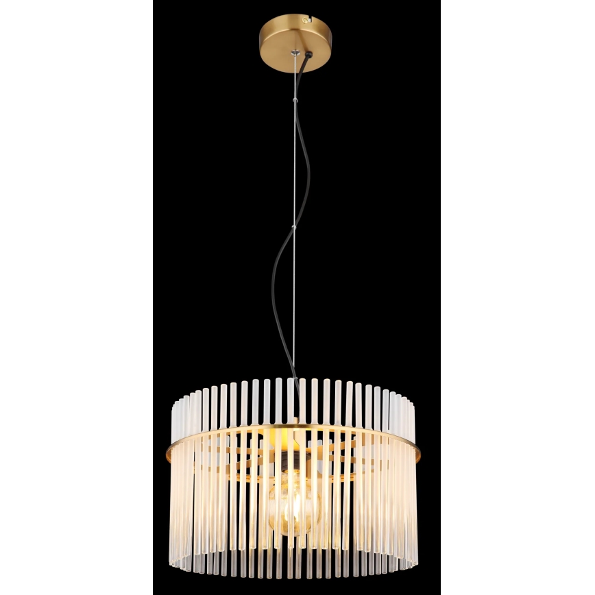 Globo - Κρεμαστό φωτιστικό οροφής 1xE27/60W/230V διάμετρος 40 cm χρυσό
