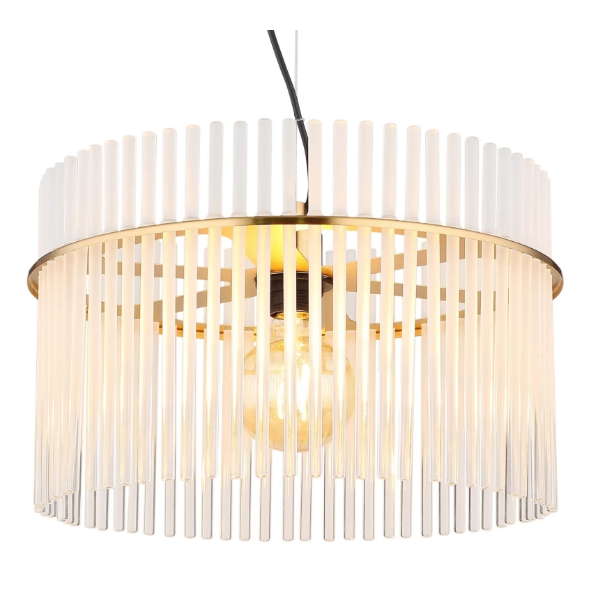 Globo - Κρεμαστό φωτιστικό οροφής 1xE27/60W/230V διάμετρος 40 cm χρυσό