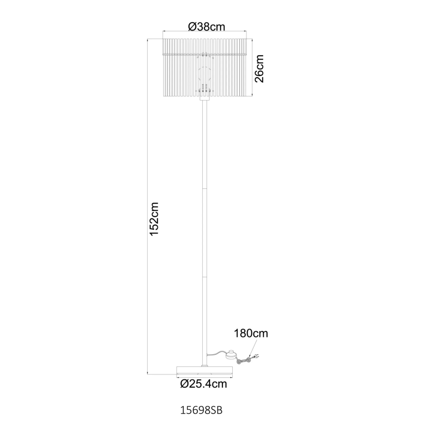 Globo - Επιδαπέδιο φωτιστικό 1xE27/60W/230V