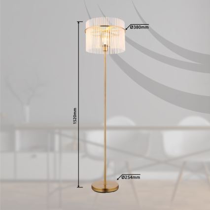 Globo - Επιδαπέδιο φωτιστικό 1xE27/60W/230V χρυσό