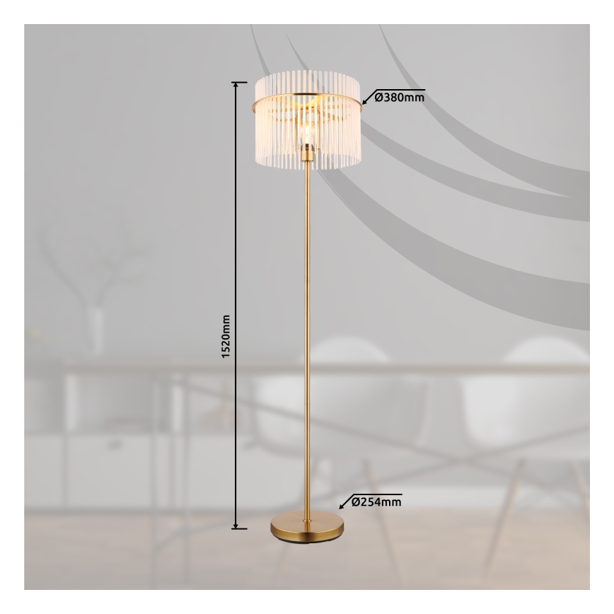 Globo - Επιδαπέδιο φωτιστικό 1xE27/60W/230V χρυσό