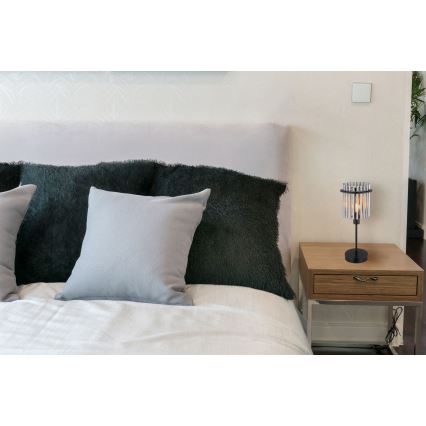 Globo - Eπιτραπέζιο φωτιστικό 1xE14/40W/230V διάμετρος 15 cm μαύρο