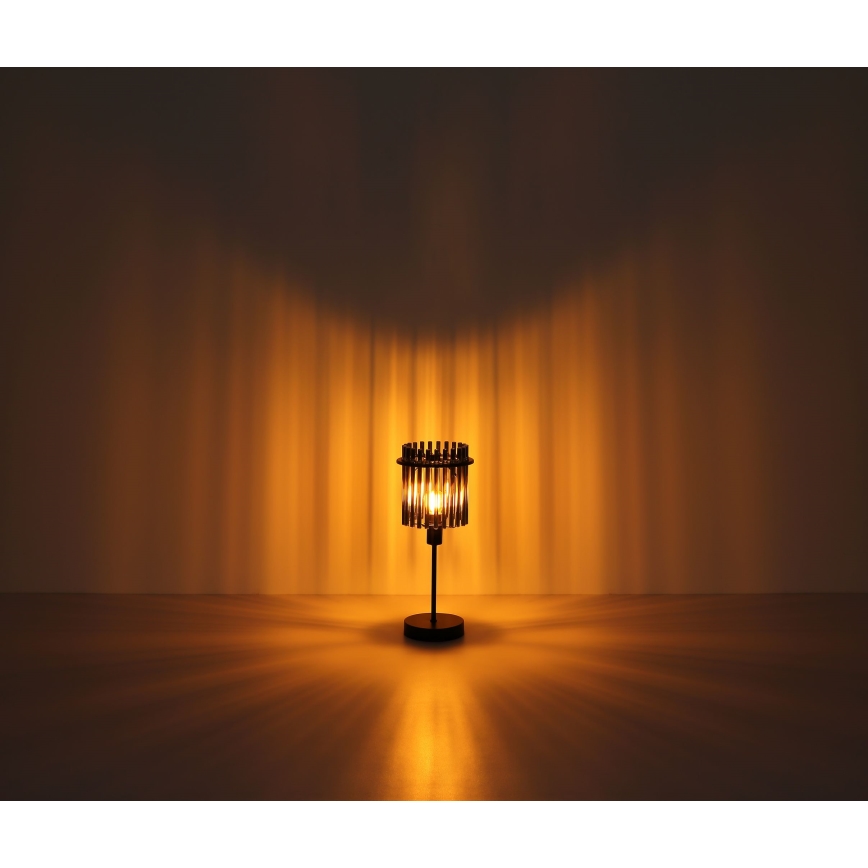 Globo - Eπιτραπέζιο φωτιστικό 1xE14/40W/230V διάμετρος 15 cm μαύρο