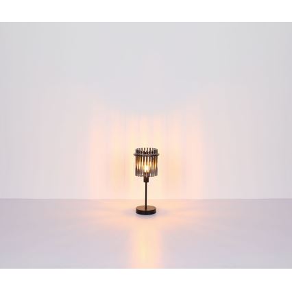 Globo - Eπιτραπέζιο φωτιστικό 1xE14/40W/230V διάμετρος 15 cm μαύρο
