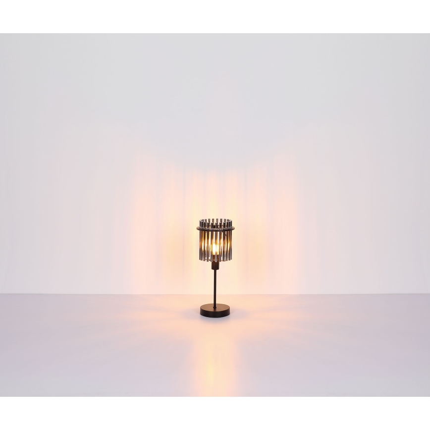 Globo - Eπιτραπέζιο φωτιστικό 1xE14/40W/230V διάμετρος 15 cm μαύρο