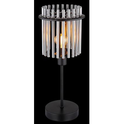 Globo - Eπιτραπέζιο φωτιστικό 1xE14/40W/230V διάμετρος 15 cm μαύρο