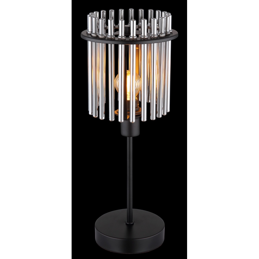 Globo - Eπιτραπέζιο φωτιστικό 1xE14/40W/230V διάμετρος 15 cm μαύρο