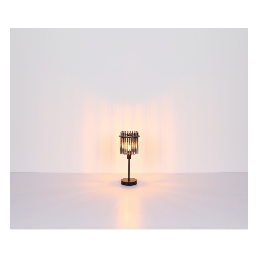 Globo - Επιτραπέζιο φωτιστικό 1xE27/60W/230V Ø 30 εκ. μαύρο
