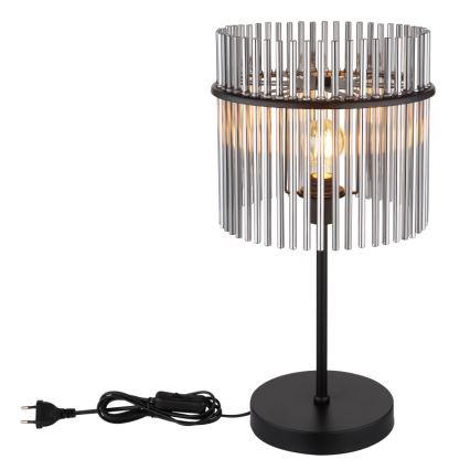 Globo - Επιτραπέζιο φωτιστικό 1xE27/60W/230V Ø 30 εκ. μαύρο