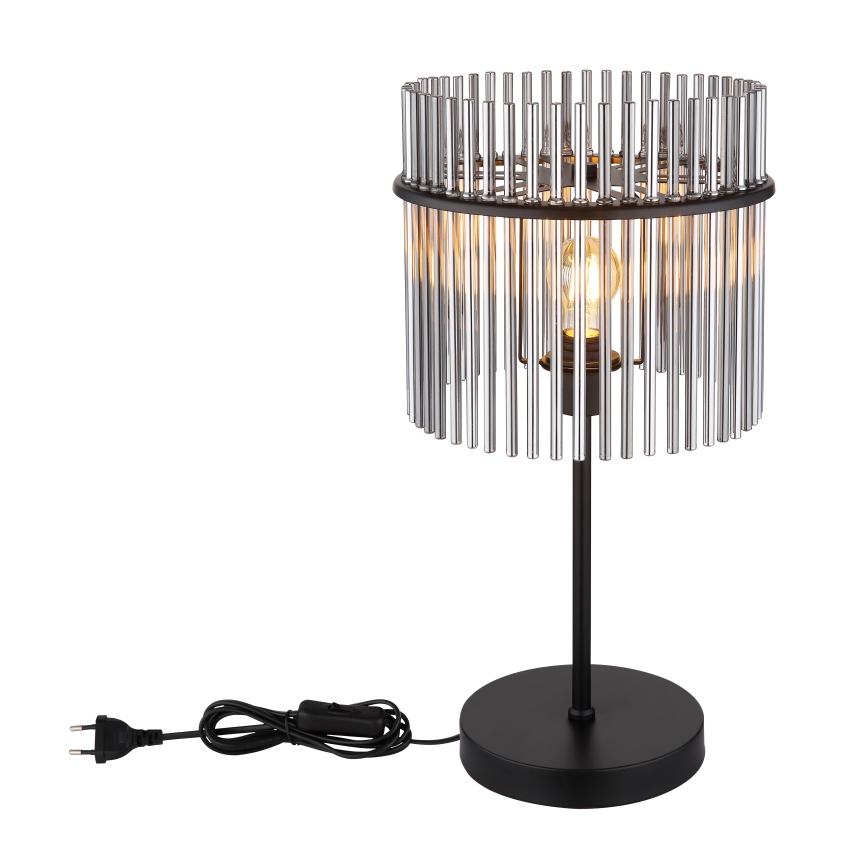Globo - Επιτραπέζιο φωτιστικό 1xE27/60W/230V Ø 30 εκ. μαύρο