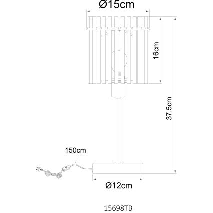 Globo - Επιτραπέζιο φωτιστικό 1xE14/40W/230V