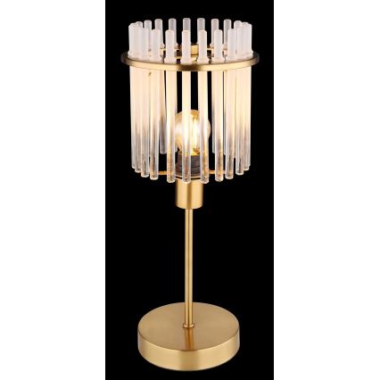 Globo - Eπιτραπέζιο φωτιστικό 1xE14/40W/230V διάμετρος 15 cm χρυσό