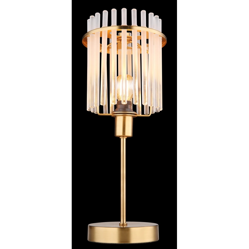 Globo - Eπιτραπέζιο φωτιστικό 1xE14/40W/230V διάμετρος 15 cm χρυσό