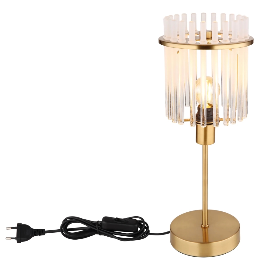 Globo - Eπιτραπέζιο φωτιστικό 1xE14/40W/230V διάμετρος 15 cm χρυσό