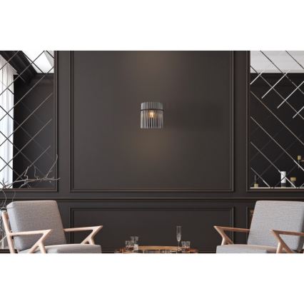 Globo - Φωτιστικό τοίχου 1xE27/60W/230V μαύρο