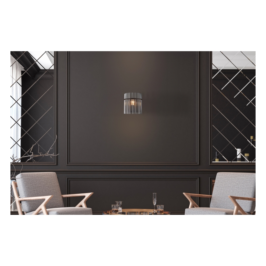 Globo - Φωτιστικό τοίχου 1xE27/60W/230V μαύρο